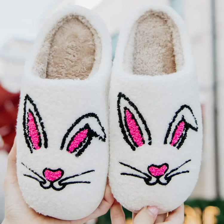 Bunny face slippers